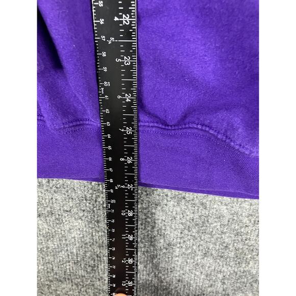 Gildan Sweatshirt Mens 2XL Purple Nebraska Logo Crewneck Pullover Vintage - Picture 5 of 9